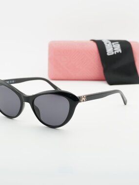 Love Moschino MOL015/S 0807 IR Cat Eye Sunglasses - Black/Grey